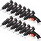 12 Pieces Mini Hot Glue Gun Crafts Hot Melt Guns Fast Preheating and Easy Squeeze Trigger for School DIY Arts Class Projects Office Home Quick Repairs (Black)